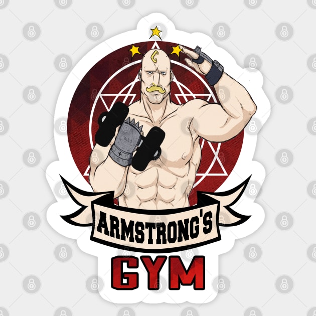 Armstrong's Gym Sticker by kurticide